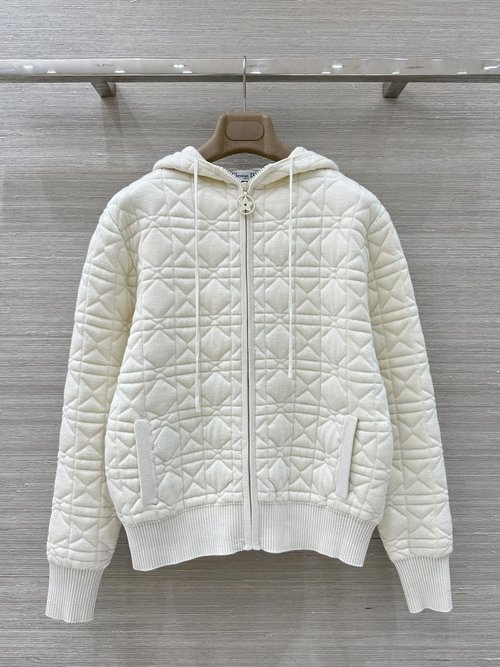 Dior Exclusive High-End Original Hooded Quilted Small Coat