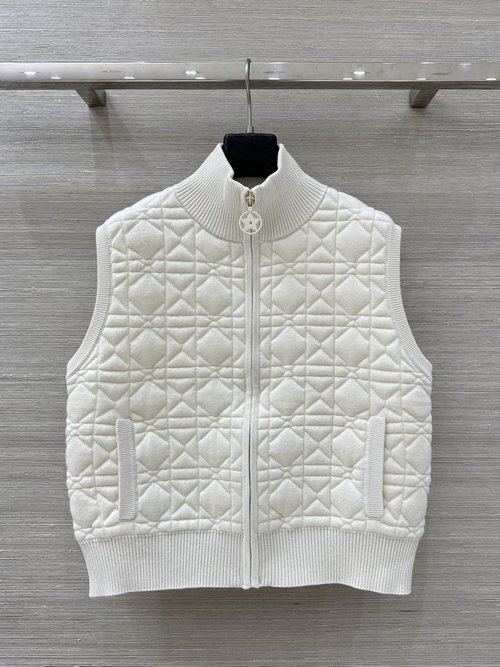 Dior Exclusive High - End Leather - Trimmed Baseball Vest