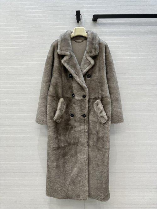 Max Mara Australian Merino Fur Suit Coat, Elegant and Sophisticated