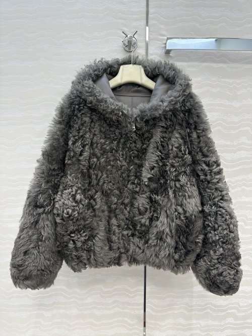 Loewe Exclusive Tuscan Lamb Fur - Trimmed Hooded Vest