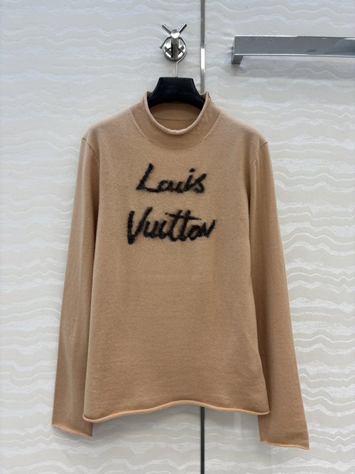 Louis Vuitton Exclusive Monogram Jacquard Letter Cashmere Sweater