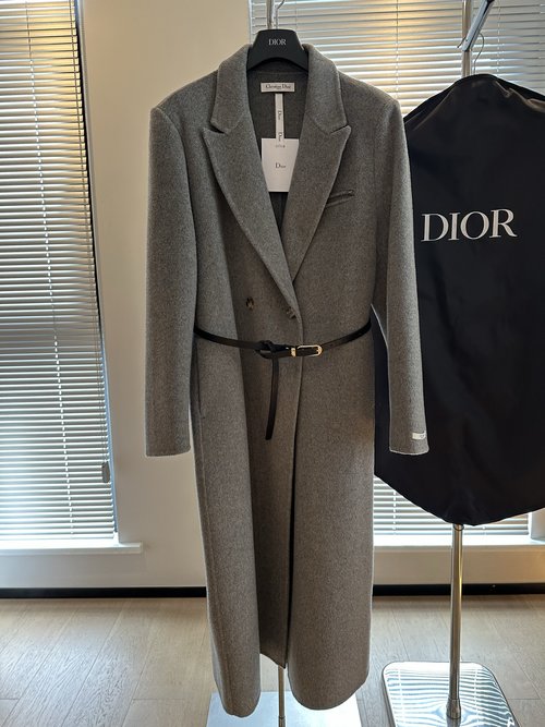 Dior Baiocco Series Elegant Wool Overcoat, Soft and Premium Material