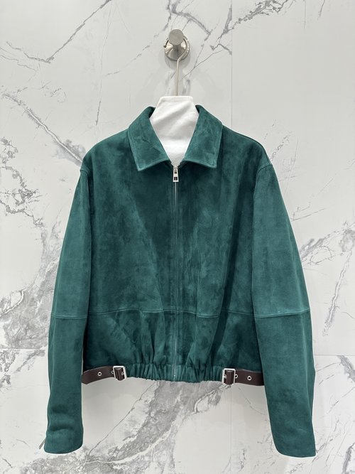 Loewe Exclusive Suede Leather Jacket for a Stylish Appearance