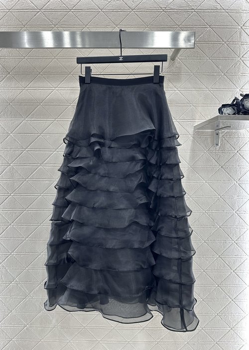 Dior Customized Imported Net High-Waist Multi-Layered Tulle Skirt
