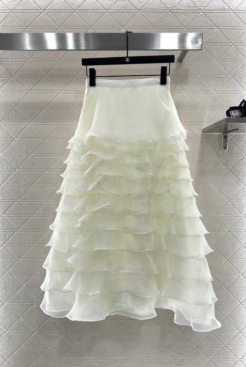 Dior Customized Imported Net High-Waist Multi-Layered Tulle Skirt
