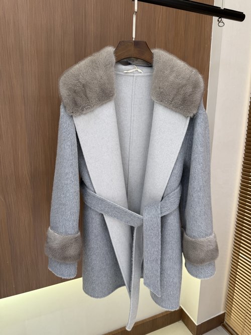 Dior In - Stock Cashmere Short Jacket with Mink