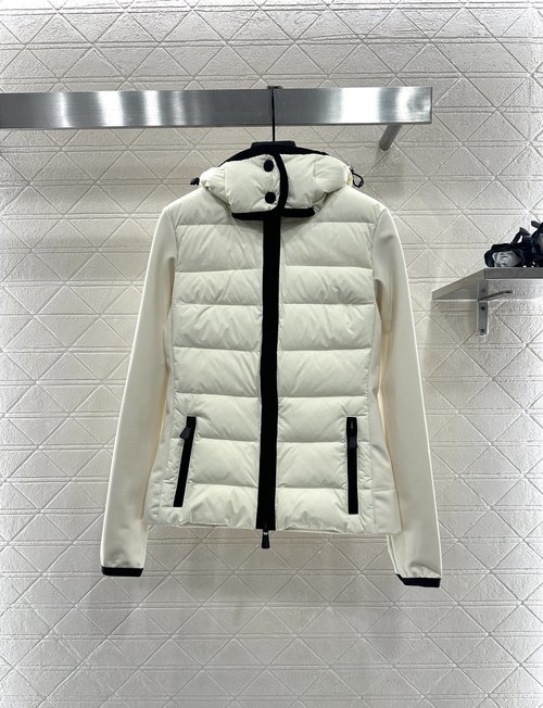 Moncler Ski Series Down Jacket with Rectangular Embossing and Side Logo