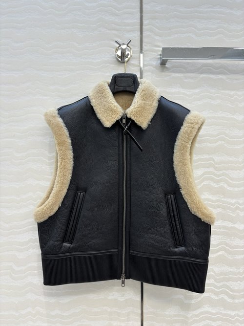 Prada Exclusive Vintage Wool Fur Vest with Classic Design