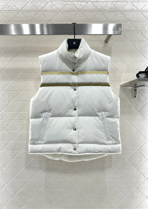Dior Custom Windproof Down Vest with Star Logo and High - end Texture