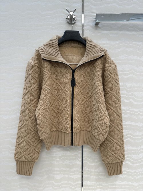 Louis Vuitton Exclusive Monogram Cashmere Coat with Zip from Lou Ski Series