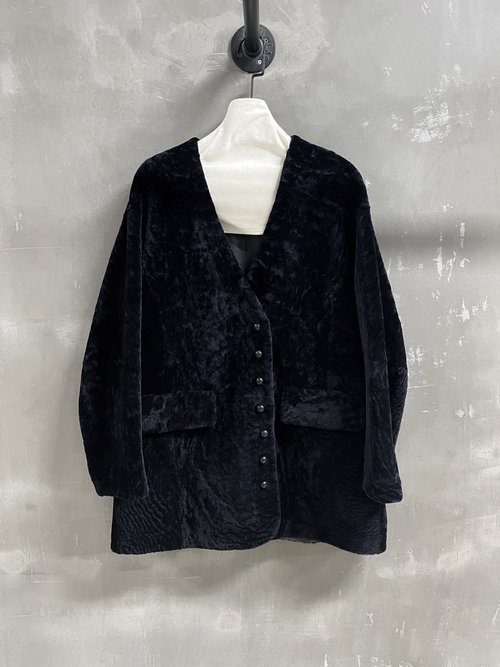 Chanel Chic Fur-on-Fur One-Piece with Minimalist Design