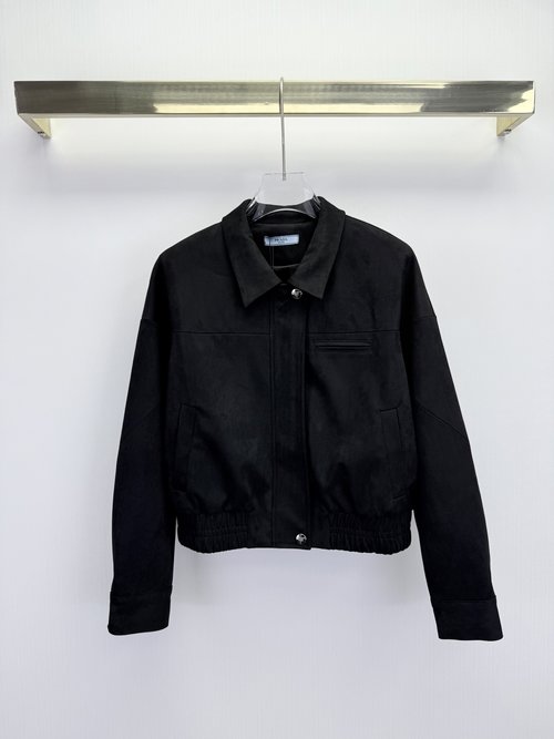 Prada Vintage Style Small Jacket with Customized Letter Buttons