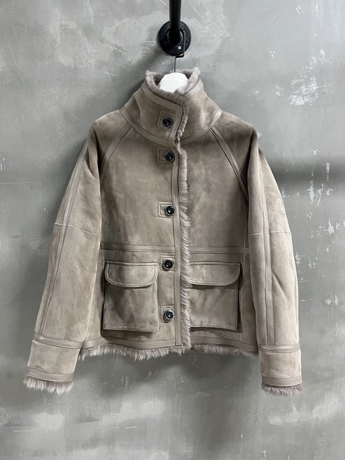 Balenciaga Customized Retro Suede Fur One-Piece, Simple yet Charming