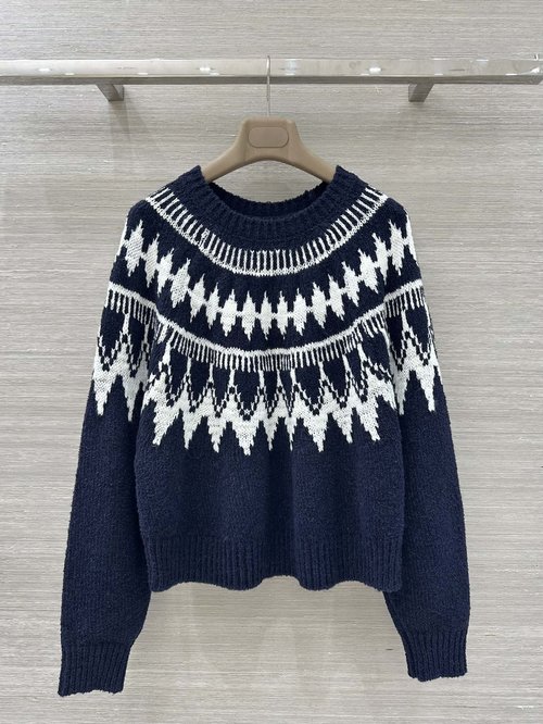 Dior Exclusive First-release MissD Ski Series Fair Isle Knit Sweater