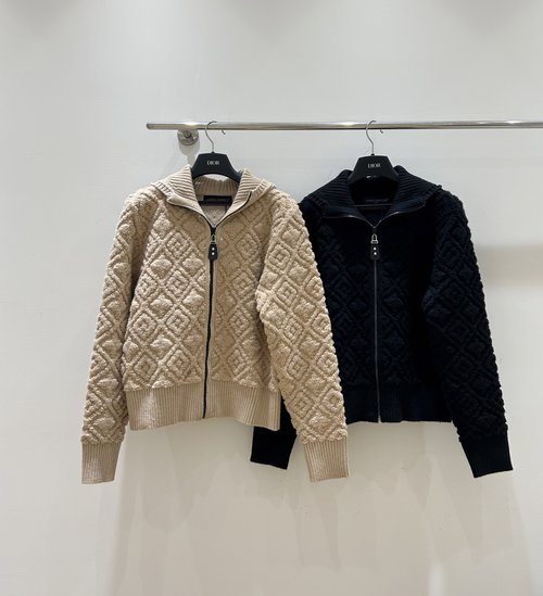 Louis Vuitton Zippered Hooded Cardigan, High - Quality and Stylish