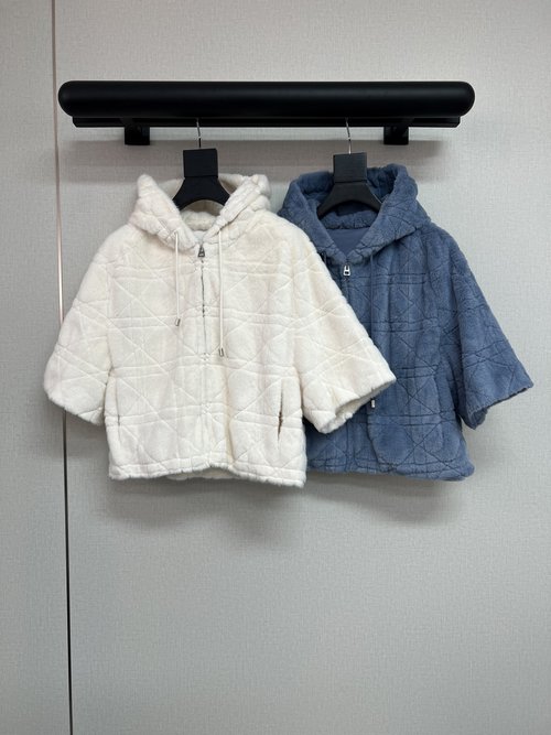 Dior Fur Series Hooded Pullover with Environment-Friendly Mink Velvet