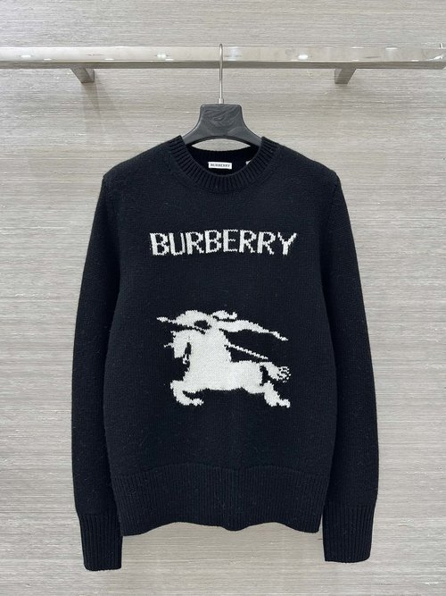 Burberry Exclusive Warhorse Logo Wool-Cashmere Blend Sweater