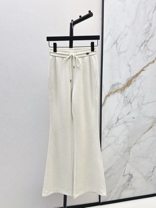 Loewe Casual Flare Pants with Custom Logo, Effortlessly Stylish