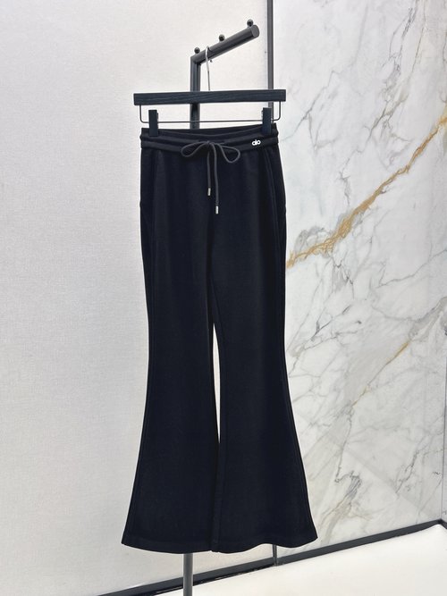 Loewe Casual Flare Pants with Custom Logo, Effortlessly Stylish