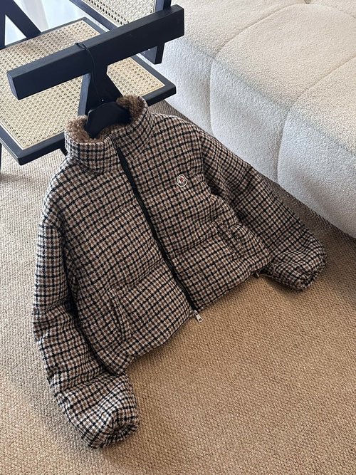 Moncler Fashionable Checked Down Jacket