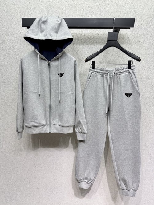 Prada Versatile Reversible Hooded Jacket and Pants Combo