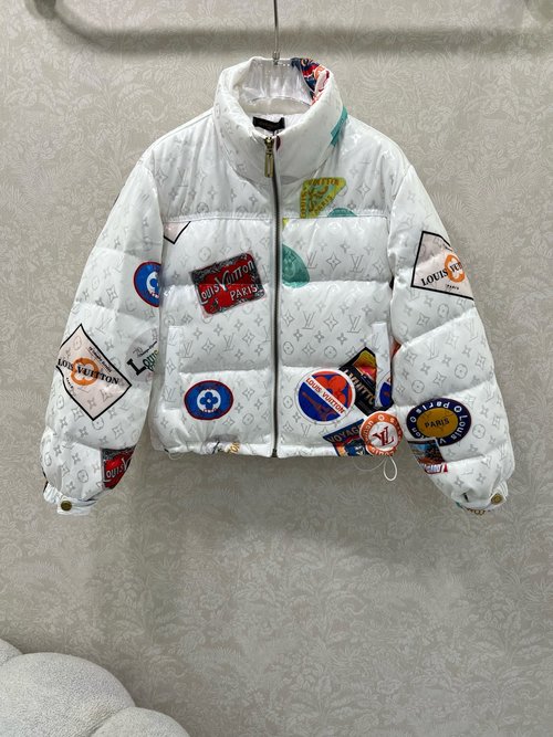 Louis Vuitton Stand - Collar Badge Lightweight Down Jacket