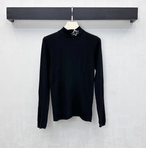 Louis Vuitton High-Neck Base Layer with Iconic Logo Embroidery and Slim Fit