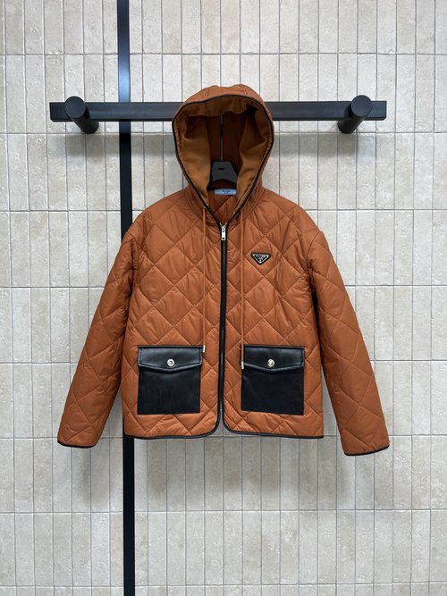 Dior Triangular Logo Hooded Cotton Jacket for Casual Chic