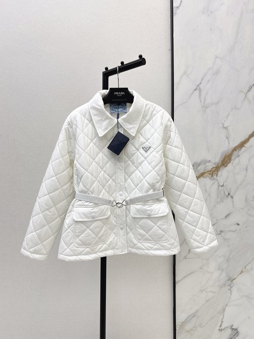 Prada Exclusive Classic Triangle Logo Casual Cotton Jacket