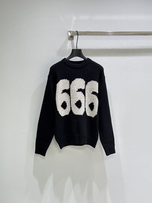 Prada New Arrival: Bold Digital Pattern Sweater for Casual Layering