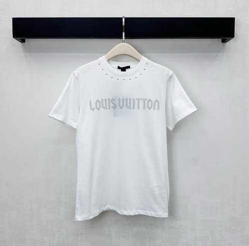 Louis Vuitton Sleeveless T-Shirt with Rivet Trim and Logo Accent - Refined Look
