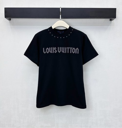Louis Vuitton Sleeveless T-Shirt with Rivet Trim and Logo Decoration - Elegant Touch