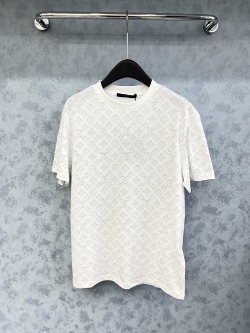 Louis Vuitton Original Loose-Fit All-Matching老花 Short Sleeve T-Shirt