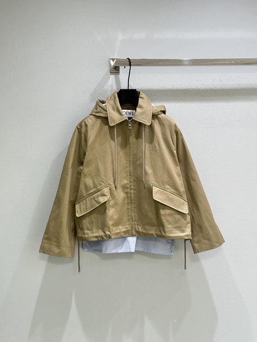 Loewe New Arrival: Adjustable-Hem Satin-like Blouse with Lining