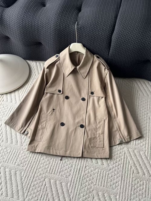 Dior Classic Collared Trench Coat with Elegant Back Slit