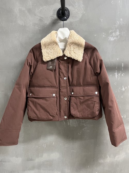 Loewe High - Quality Two - Piece Down Garment with Versatile Wool Fur - in - One Fabric