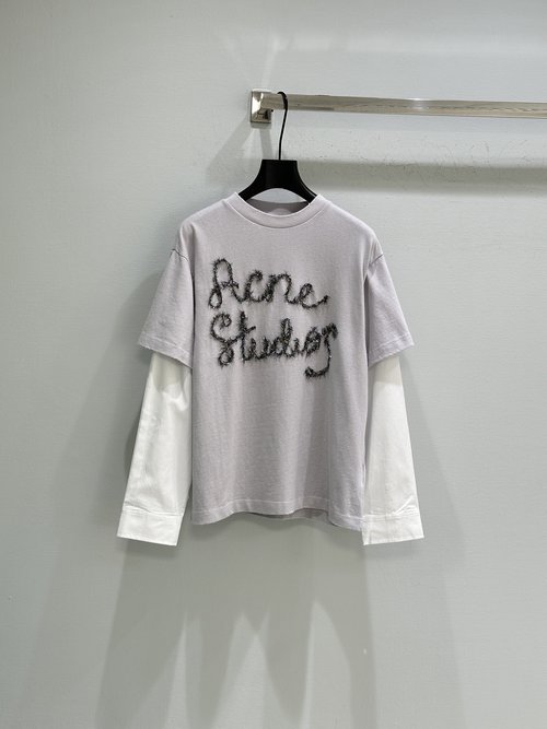 Dior Cotton Long-sleeved T-shirt with Vintage Effect and Embroidered Logo