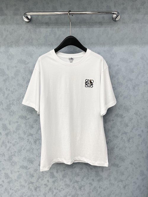 Loewe Embroidered Short-Sleeve T-Shirt, Classic and Versatile