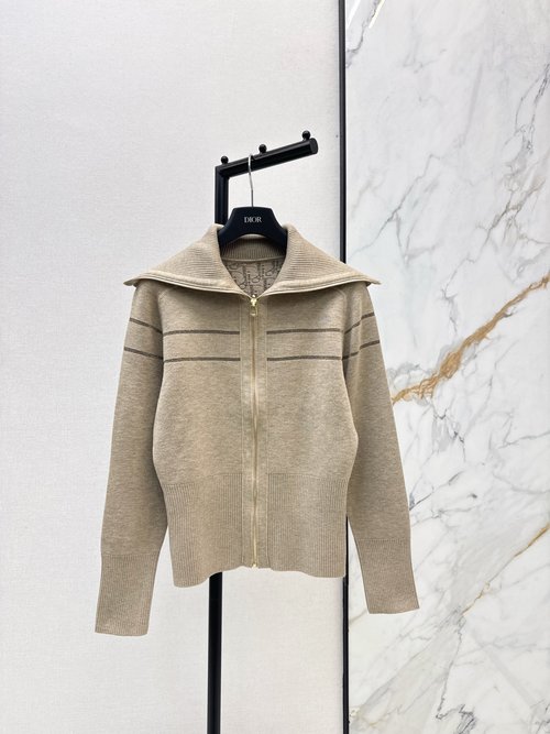 Dior Double-Sided Oblique Logo Zippered Jacket with Sophisticated Design