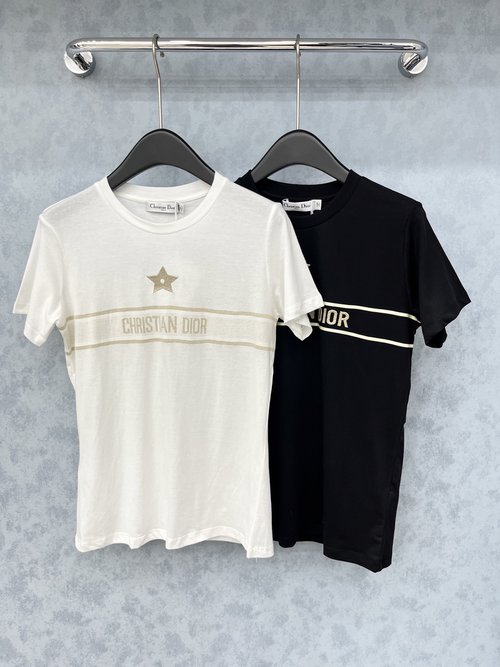 Dior Original Quality Short-Sleeved T-Shirt with Exquisite Embroidery