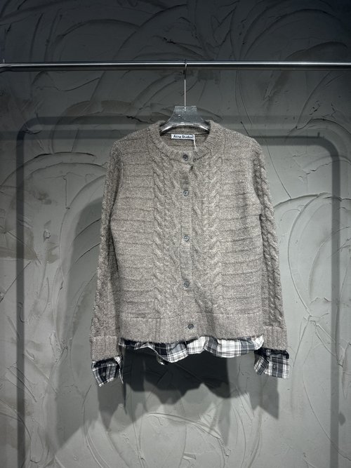 Dior New Style Sweater-Spliced Shirt Jacket