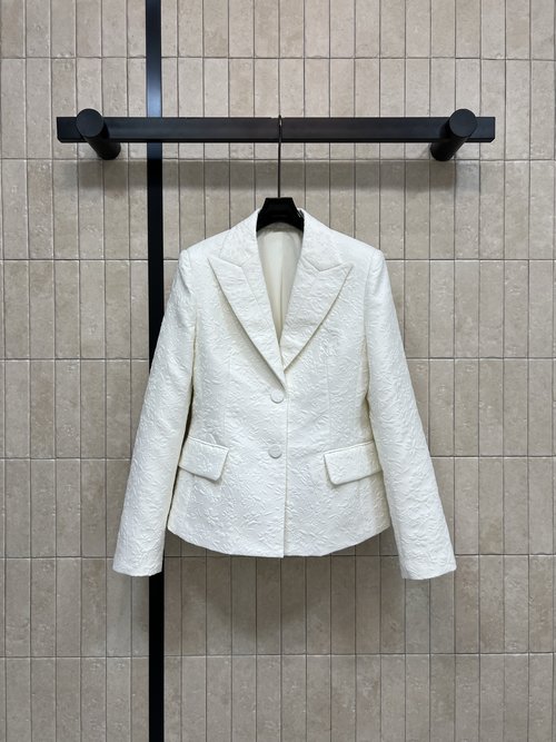 Dior Flower Relief Print Suit Jacket, Exuding Elegance and Sophistication