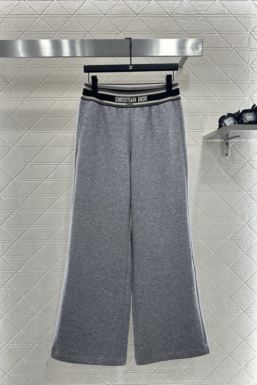Dior Customized Flannel Elastic Webbing Trousers for Leg Shape Modification, High-Street Style
