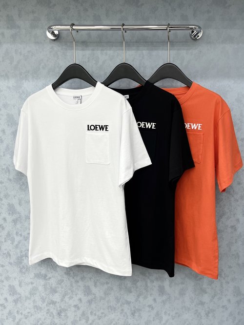 Loewe Exclusive Embroidered Short - Sleeve T - Shirt for All Outfits
