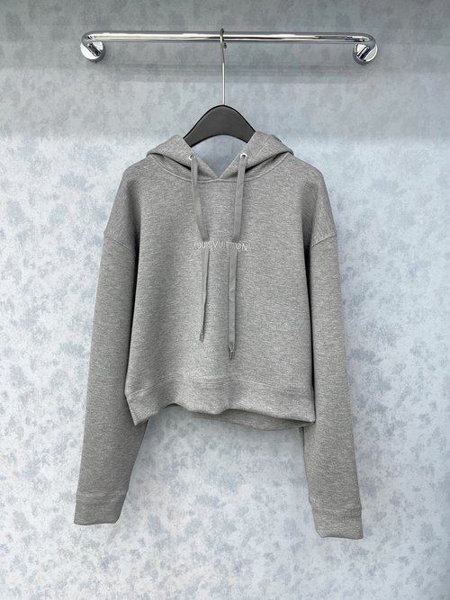 Louis Vuitton Customized Embroidered Hooded Space Cotton Sweatshirt