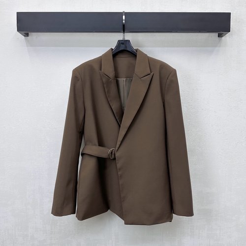 Loewe Elegant Tie-Adjustable Collared Suit Jacket for Commuting