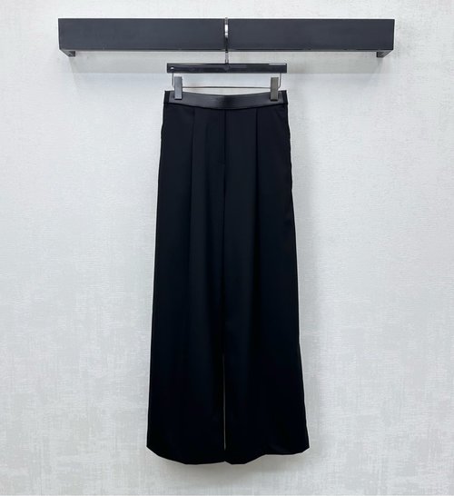 Loewe Chic Belted Straight-Leg Suit Trousers for Formal Events