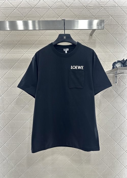Louis Vuitton Oversized Crew Neck Tee with Pocket Emblem, Wain Collaboration, Pure Cotton