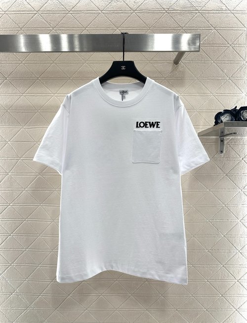 Louis Vuitton Crew Neck Tee with Pocket Logo, Wain Collaboration, Cotton for Comfort