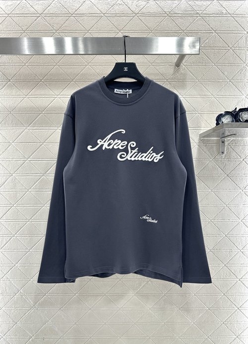 Dior Embroidered Crew Neck Long Sleeve Sweatshirt, Premium Cotton Crafted